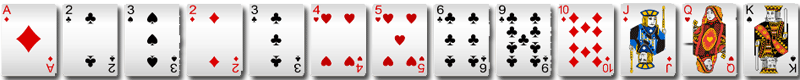 BB棋牌十三水特殊牌型-三顺子