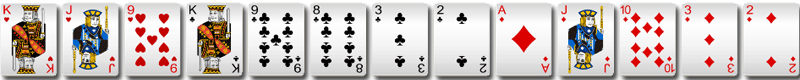 BB棋牌十三水特殊牌型-三同花