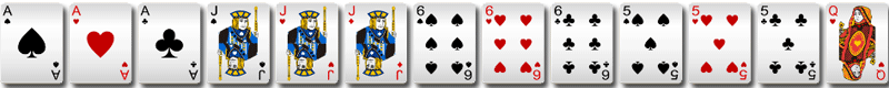 BB棋牌十三水特殊牌型-四套三条
