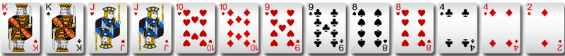 BB棋牌十三水特殊牌型-六对半