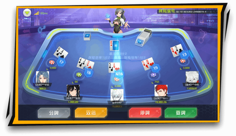 KX凯旋棋牌21点玩法攻略详解！二次元棋牌21点规则介绍