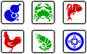 鱼虾蟹压法技巧-1颗骰子中指定的图案